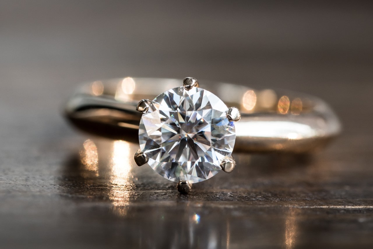 diamond solitaire engagement ring