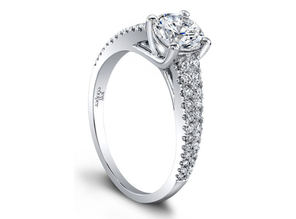 Arabesque collection engagement rings at Long Jewelers