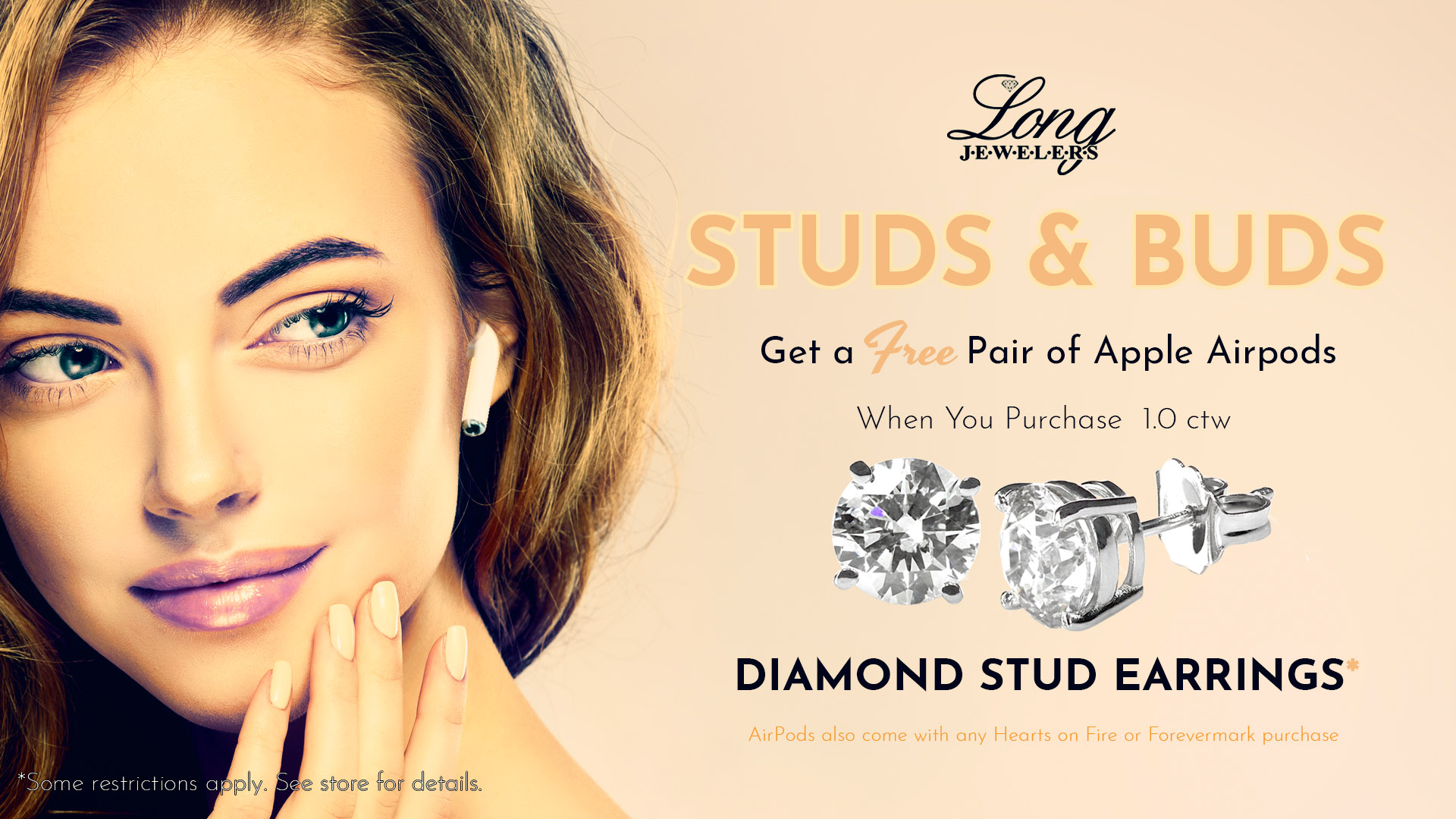 Studs & Buds Promotion - Get a Free Pair of Air Pods