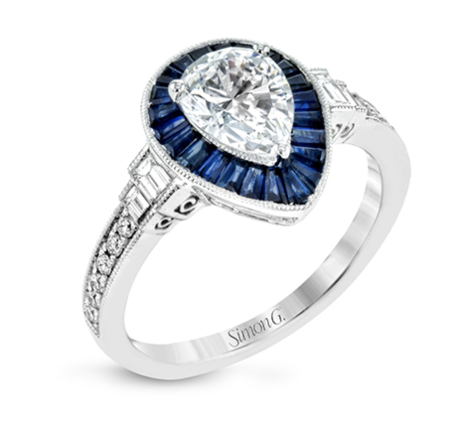 Pear-Shaped Engagement Rings at Long Jewelers