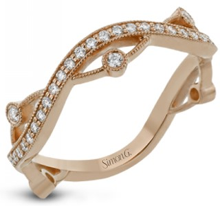 Rose Gold and Diamond Fashion Ring by Simon G