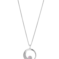 Kelly Waters October Pink Sapphire Birthstone Pendant BL2440N10 thumbnail 2