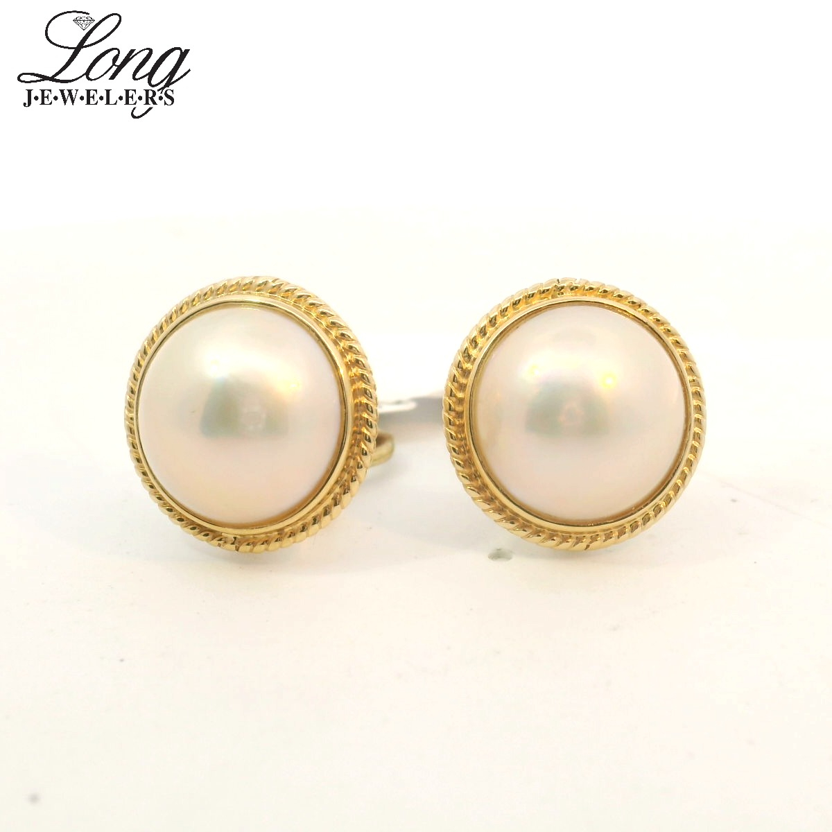 Elegant 14K Yellow Gold Pearl Earrings for Timeless Sophistication