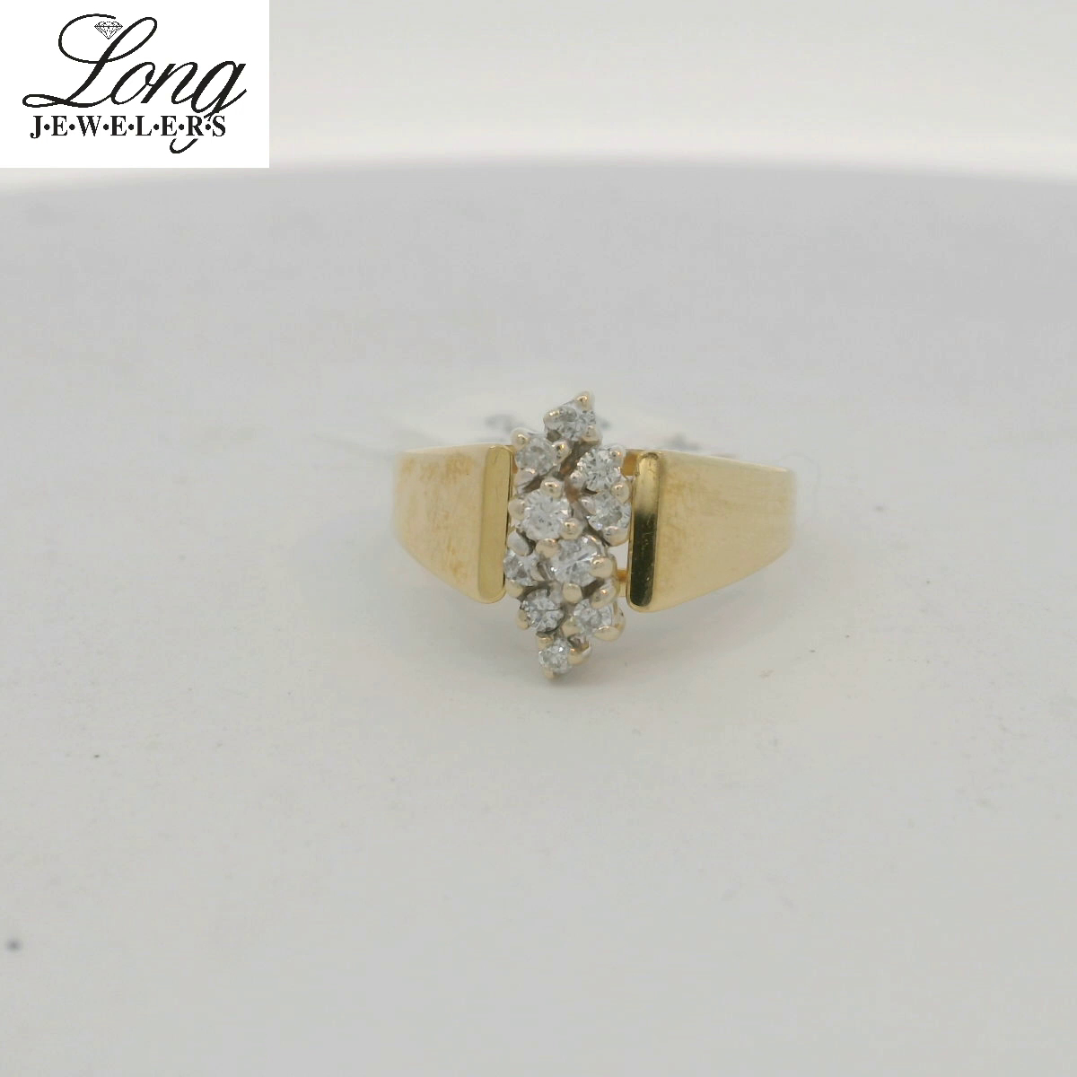 Stunning 14K Yellow Gold Cocktail Ring for a Dazzling Statement Stunning 14K Yellow Gold Cocktail Ring for a Dazzling Statement