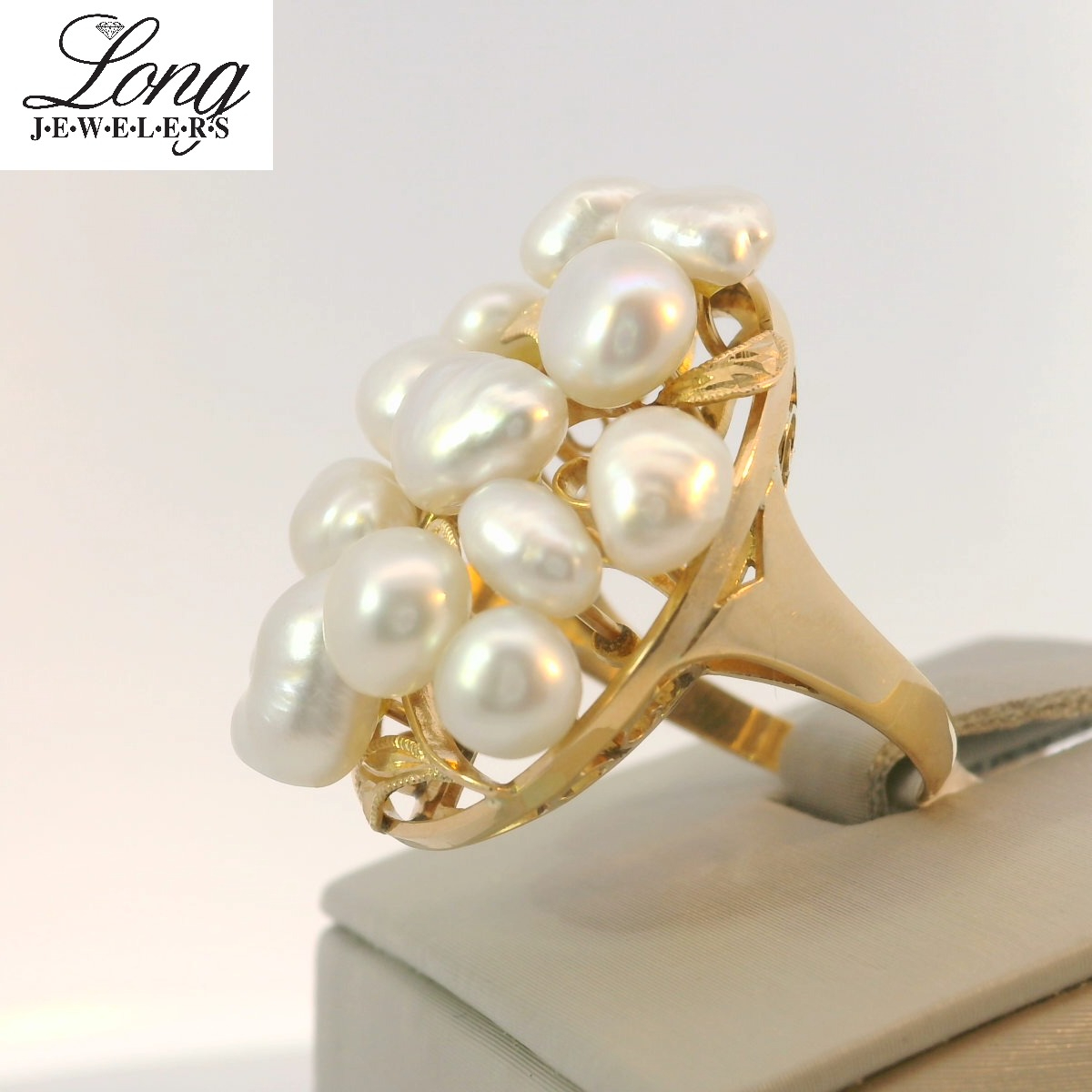 18K Yellow Gold Pearl Ring: Timeless Elegance & Luxury 18K Yellow Gold Pearl Ring: Timeless Elegance & Luxury