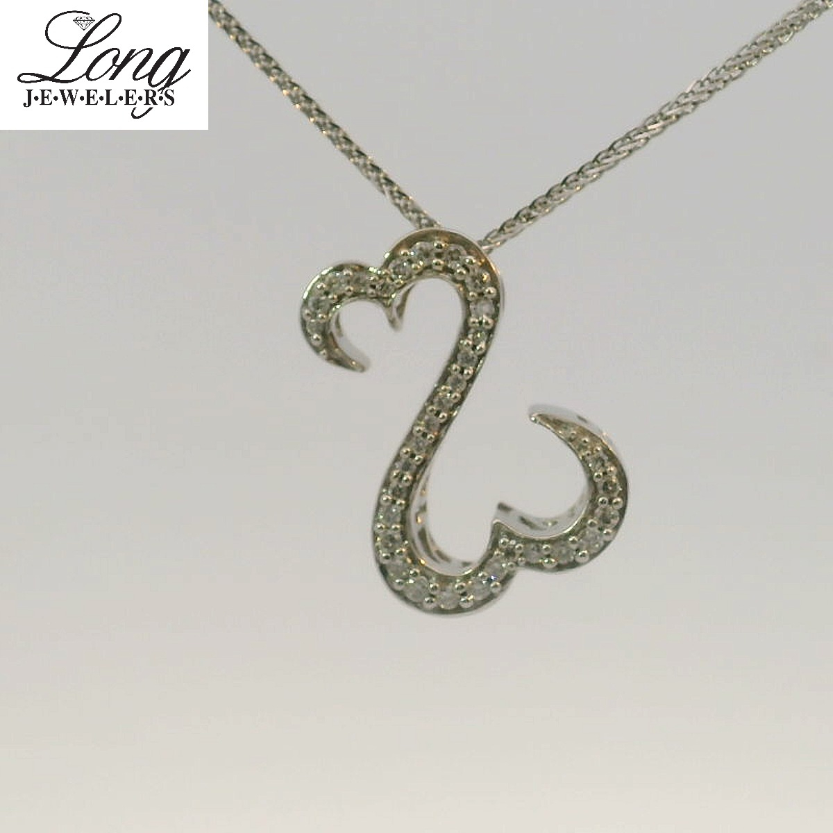 14K White Gold Swan Necklace 14K White Gold Swan Necklace