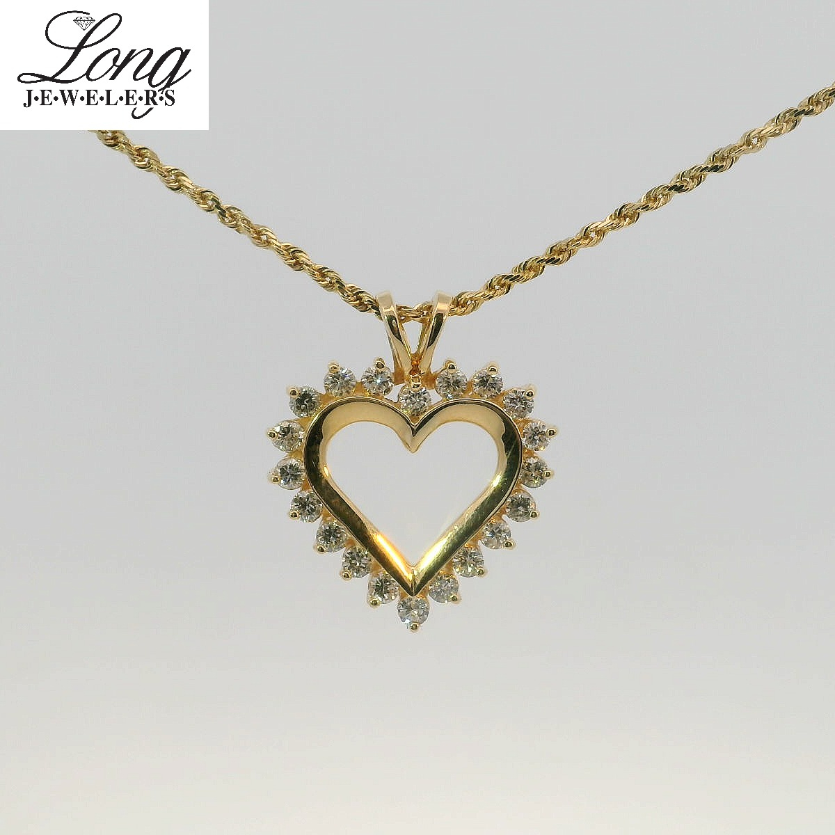 Beautiful Diamond Heart Necklace Beautiful Diamond Heart Necklace