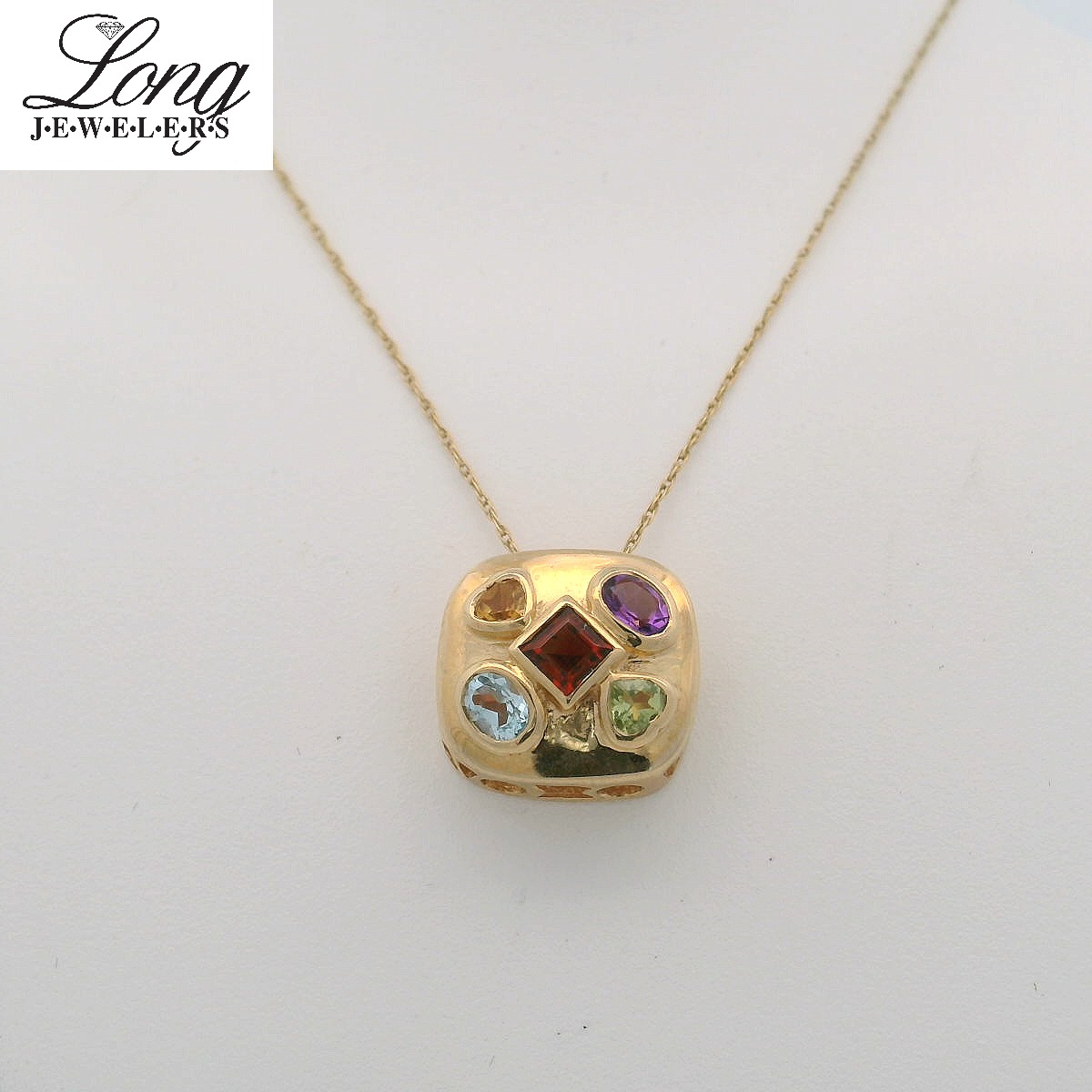 Colored Gemstone Necklace Colored Gemstone Necklace
