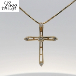 14K Yellow Gold Religious Necklace: Elegant Faith-Inspired Jewelry