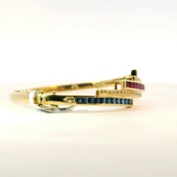 14K Yellow Gold Gemstone Bracelet | Elegant & Timeless Design thumbnail 2