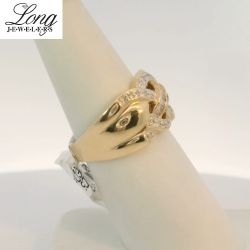 14K Yellow Gold Diamond Ring: Timeless Elegance and Sparkling Brilliance thumbnail 2