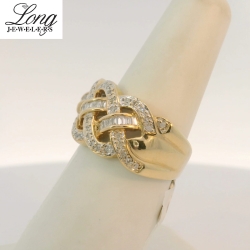 14K Yellow Gold Diamond Ring: Timeless Elegance and Sparkling Brilliance thumbnail 3