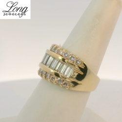 14K Yellow Gold Cluster Ring: Timeless Elegance and Sparkling Brilliance thumbnail 3