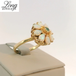 14K Yellow Gold Gemstone Ring: Elegant and Vibrant Luxury thumbnail 2