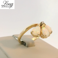 14K Yellow Gold Gemstone Ring: Elegant and Vibrant Luxury thumbnail 2
