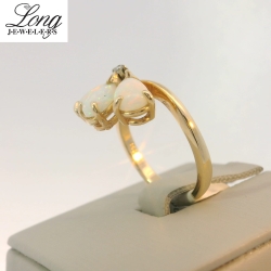 14K Yellow Gold Gemstone Ring: Elegant and Vibrant Luxury thumbnail 3
