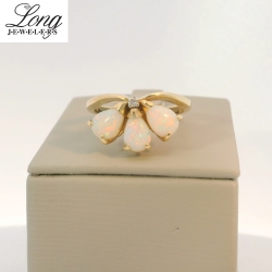 14K Yellow Gold Gemstone Ring: Elegant and Vibrant Luxury thumbnail 4