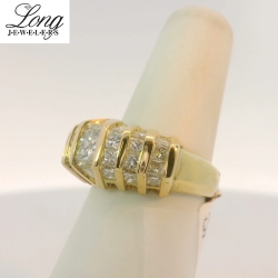 18K Yellow Gold Cluster Ring: Elegant and Timeless Design thumbnail 3