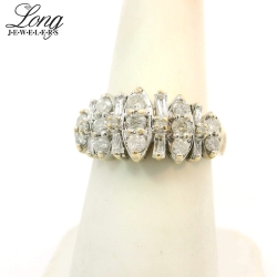 10K Yellow Gold Cluster Ring: Timeless Elegance and Sparkling Brilliance thumbnail 3