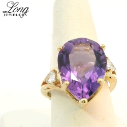 14K Yellow Gold Gemstone Ring: Elegant and Vibrant Luxury thumbnail 2
