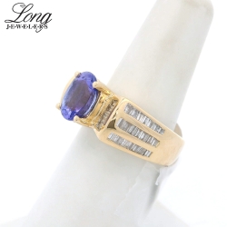 14K Yellow Gold Gemstone Ring: Elegant and Vibrant Luxury thumbnail 3