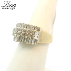 10K White Gold Diamond Ring: Timeless Elegance and Sparkling Brilliance thumbnail 4
