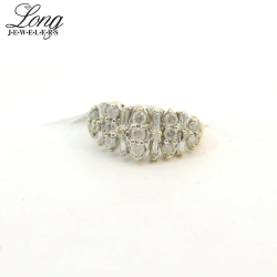 Titanium Cluster Ring: Durable Elegance with Stunning Gemstone Display thumbnail 2