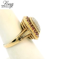 14K Yellow Gold Cluster Ring: Timeless Elegance and Sparkling Brilliance thumbnail 3