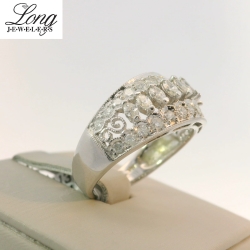 14K Yellow Gold Cluster Ring: Timeless Elegance and Sparkling Brilliance thumbnail 3