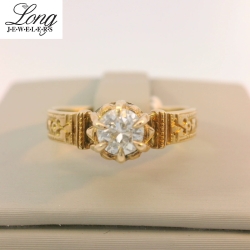 14K Yellow Gold Diamond Ring: Timeless Elegance and Sparkling Brilliance