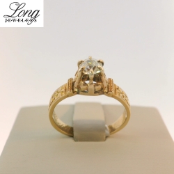 14K Yellow Gold Diamond Ring: Timeless Elegance and Sparkling Brilliance thumbnail 4