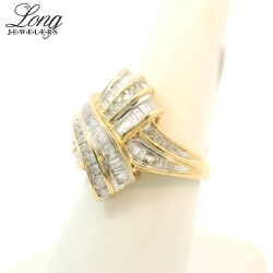 14K Yellow Gold Cluster Ring: Timeless Elegance and Sparkling Brilliance thumbnail 4