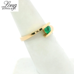 Stunning 18K Yellow Gold Gemstone Ring for Timeless Elegance thumbnail 2