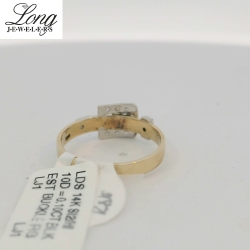 14K Yellow Gold Diamond Ring: Timeless Elegance and Sparkling Brilliance thumbnail 3