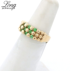 14K Yellow Gold Cluster Ring: Timeless Elegance and Sparkling Brilliance thumbnail 3