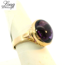 14K Yellow Gold Gemstone Ring: Elegant and Unique Style thumbnail 2