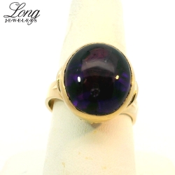 14K Yellow Gold Gemstone Ring: Elegant and Unique Style thumbnail 3