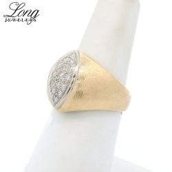 14K Yellow Gold Cluster Ring: Timeless Elegance and Sparkling Brilliance thumbnail 2