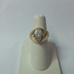 14K Yellow Gold Cluster Ring: Timeless Elegance and Sparkling Brilliance thumbnail 3