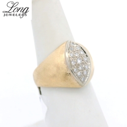 14K Yellow Gold Cluster Ring: Timeless Elegance and Sparkling Brilliance thumbnail 4