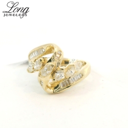 14K Yellow Gold Cluster Ring: Timeless Elegance and Sparkling Brilliance thumbnail 3