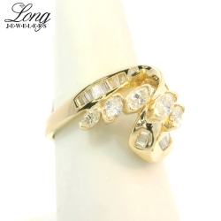 14K Yellow Gold Cluster Ring: Timeless Elegance and Sparkling Brilliance thumbnail 4