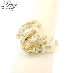 14K Yellow Gold Cluster Ring: Timeless Elegance and Sparkling Brilliance thumbnail 5
