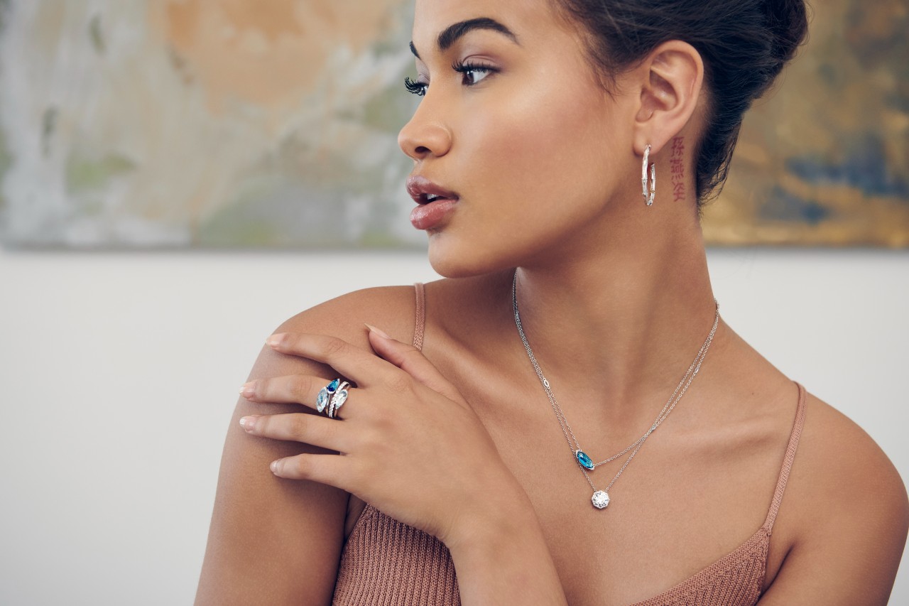 lady wearing TACORI fashion jewelry lady wearing TACORI fashion jewelry